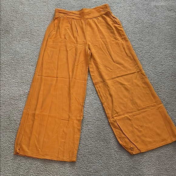 Miou Muse Linen blend Wide-Leg Pants Womens size medium - Picture 1 of 8